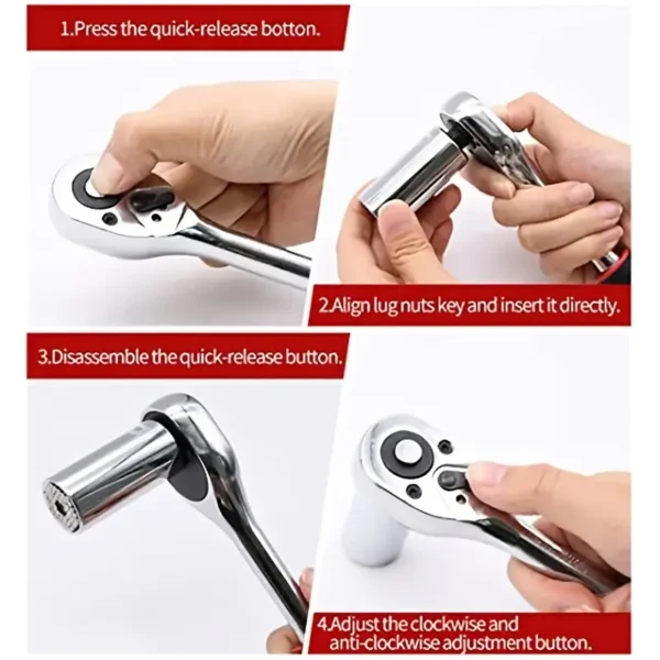 Socket Ratchet Wrench Set - Durable & Versatile